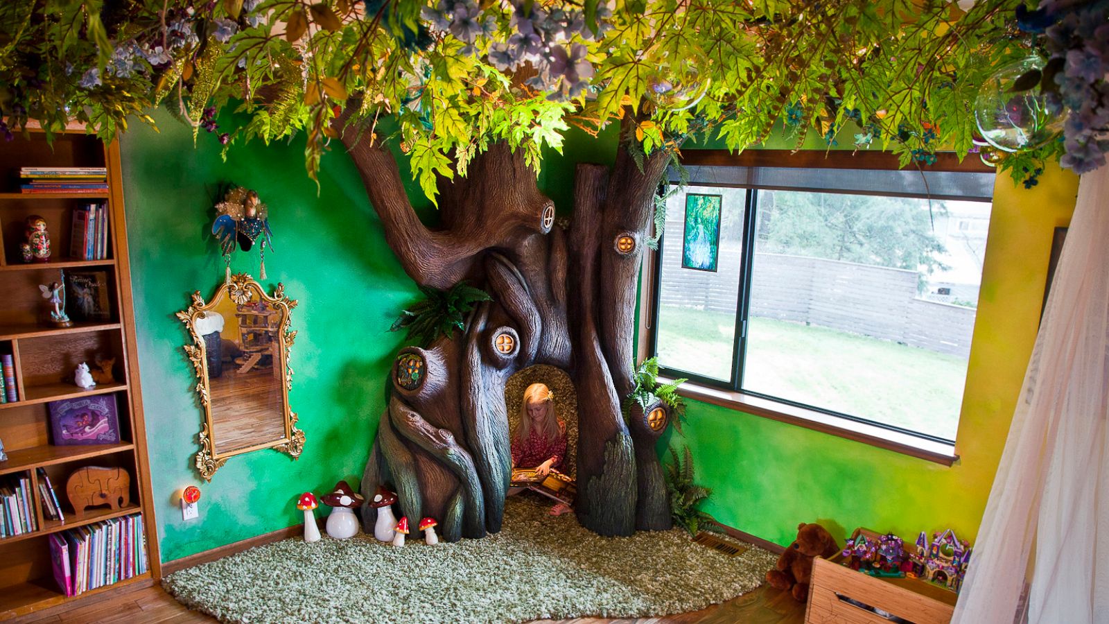 Dad Builds Magical Fairy Tale Tree In Daughter S Bedroom Abc News