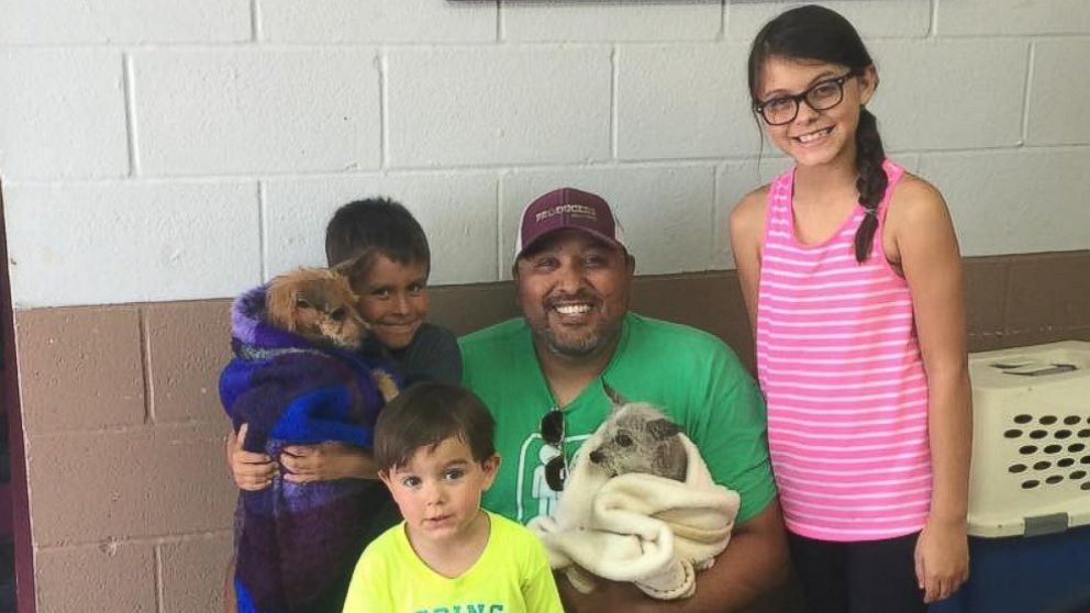 PHOTO: A Texas family was reunited with their dog Corky, who's been missing for nearly seven years, on July 23, 2016.
