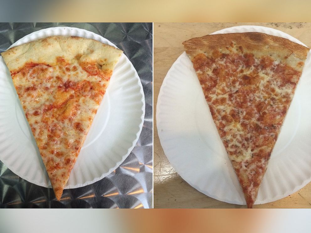 PHOTO: Two of the lowest-rated slices of pizza on @dollarpizzaslicenyc.