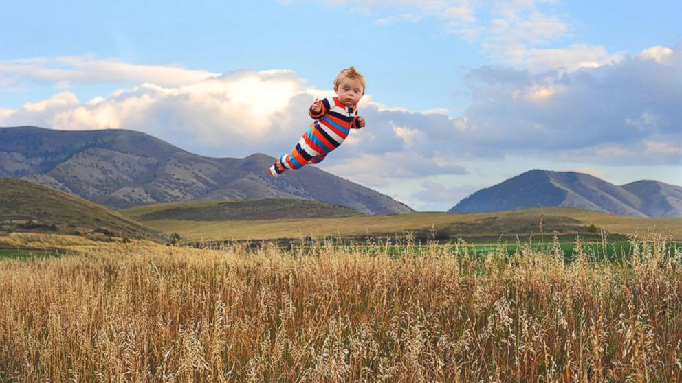 PHOTO: Will "flies" through the fields.