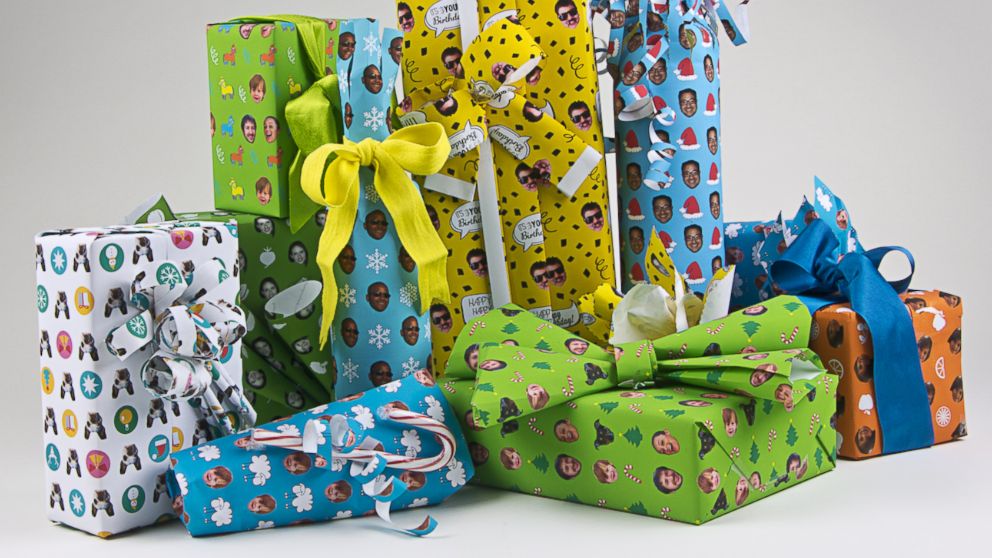 Giftwrapmyface.com let's you customize your gift wrap with any image you choose.