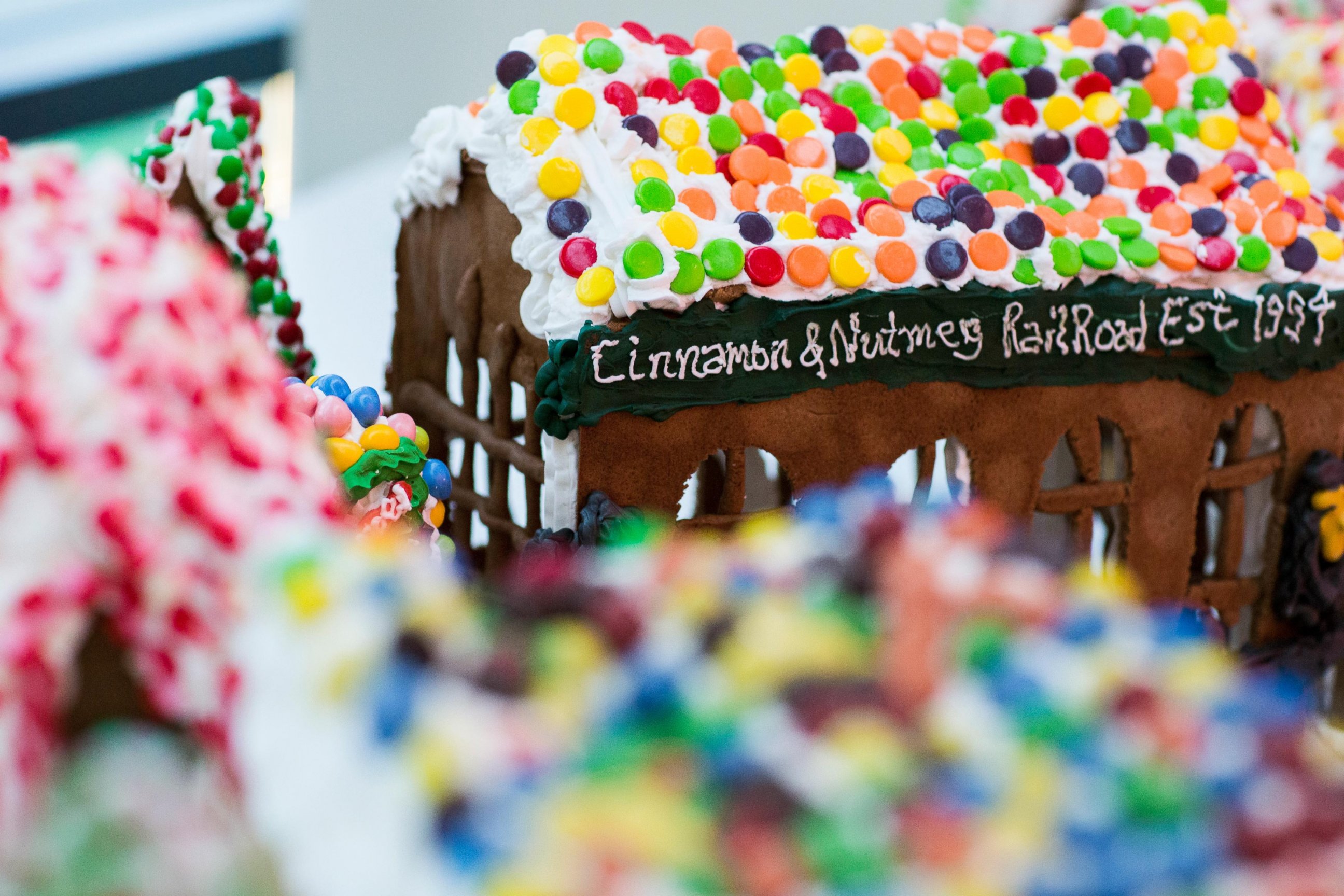PHOTO: A train station from "Gingerbread Lane."