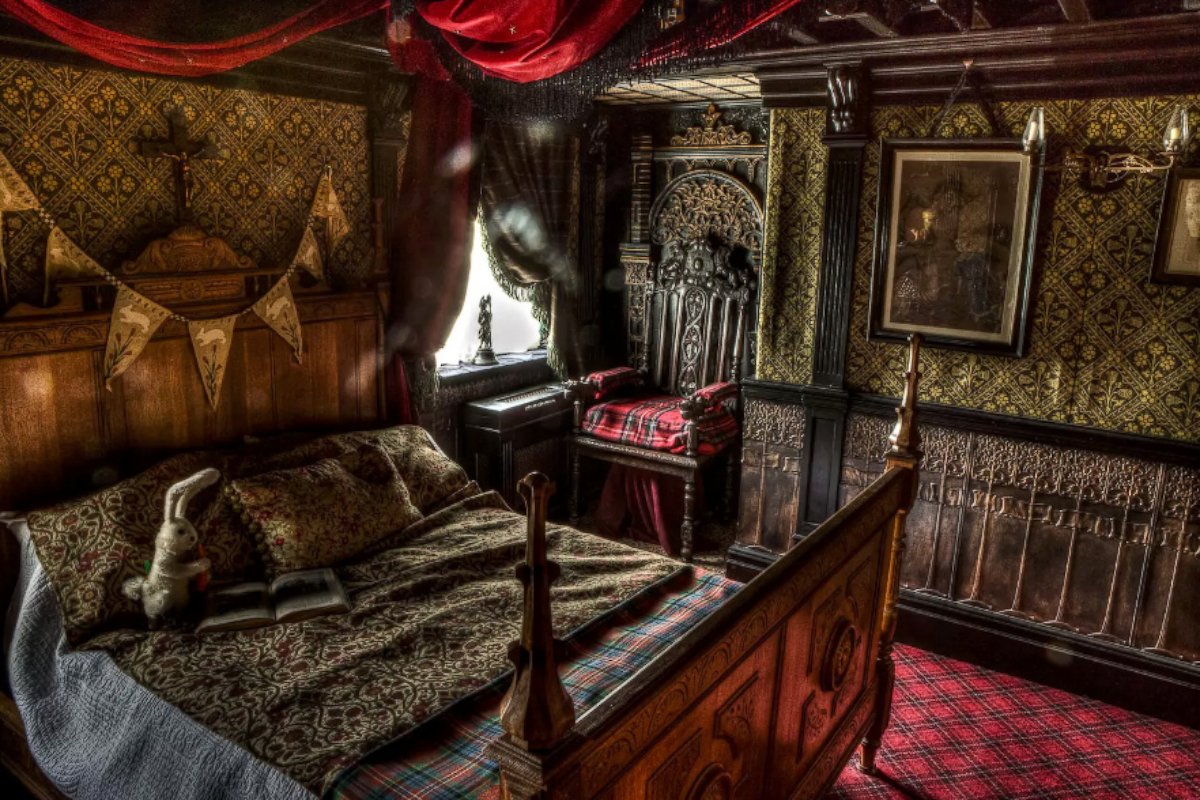 PHOTO: An Airbnb listing for a haunted bedroom in Talliston, England. 