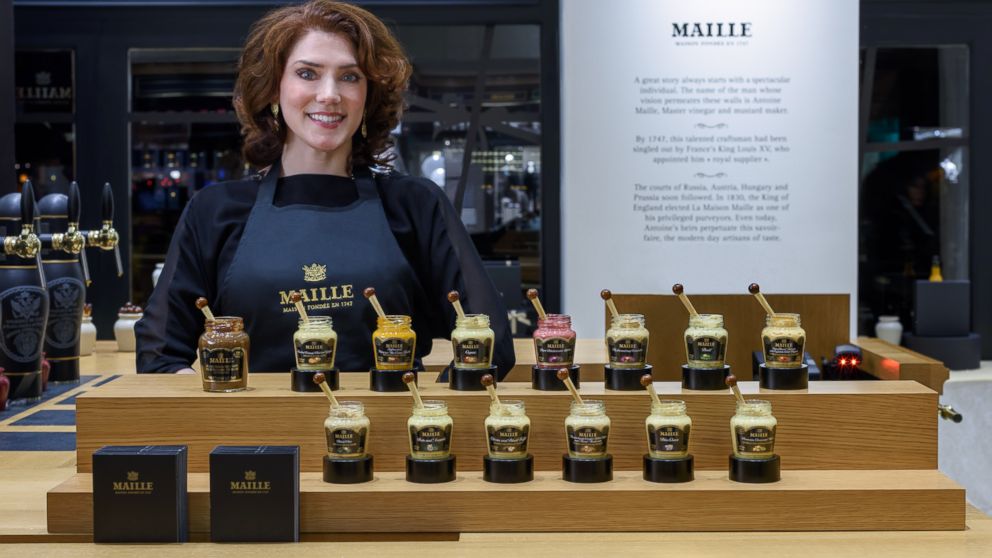 Pierette Huttner works as Maille's mustard sommelier.