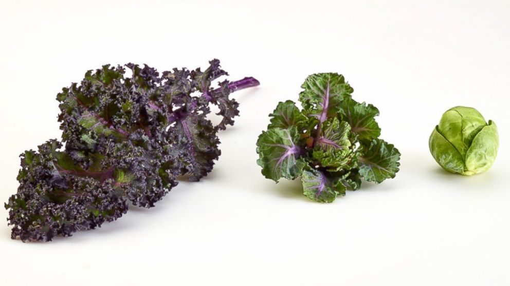 Kalettes are a cross between kale and Brussels sprouts.