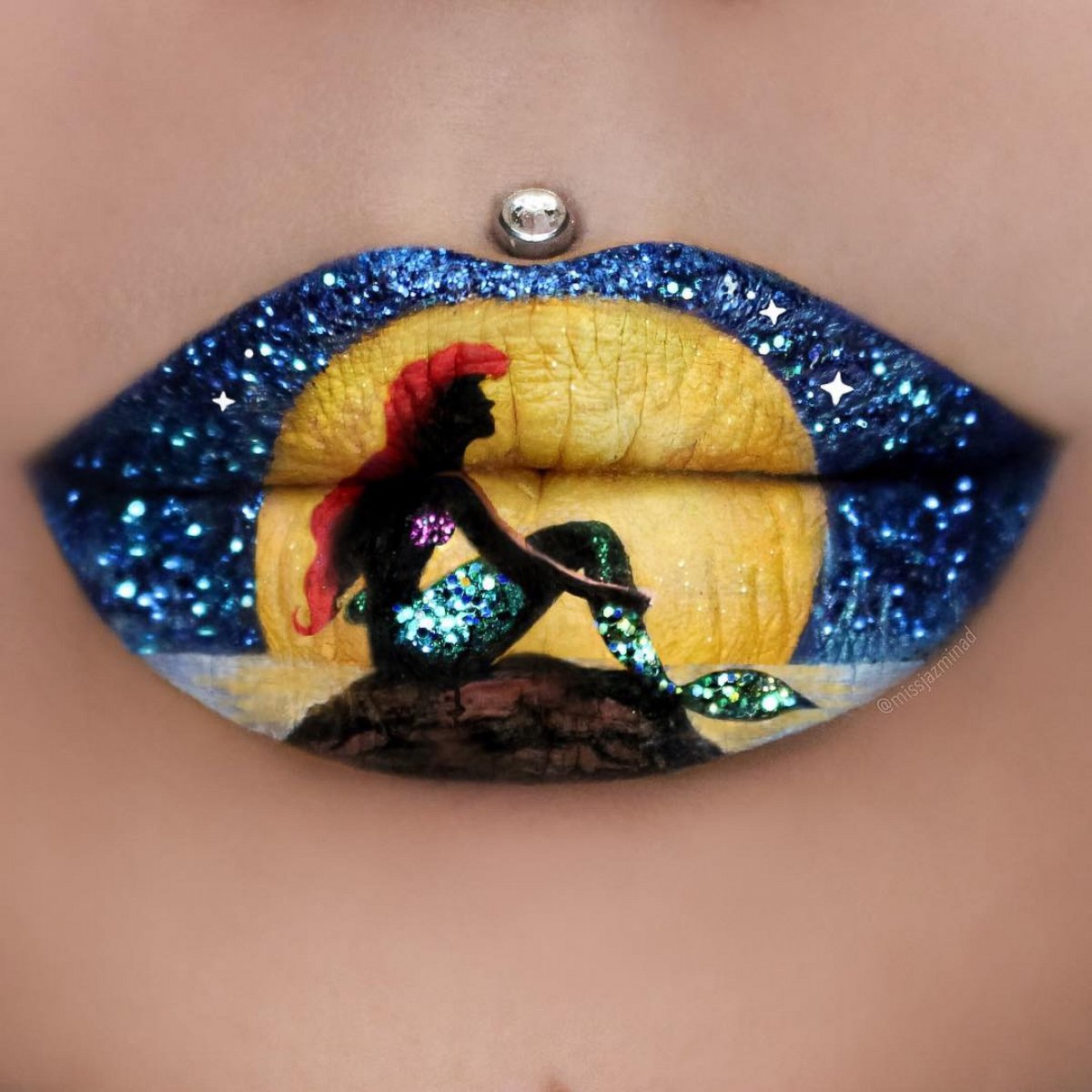 PHOTO: Make-Up Artist’s Whimsical Lip Art Was ‘Stress Reliever’ While Fighting Brain Tumor