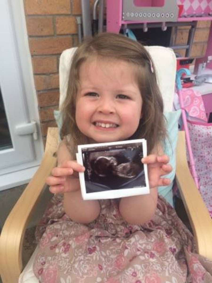 PHOTO: Daisy, a 3-year-old from Cardiff, Wales, broke down in tears at the news her mom is having a boy.