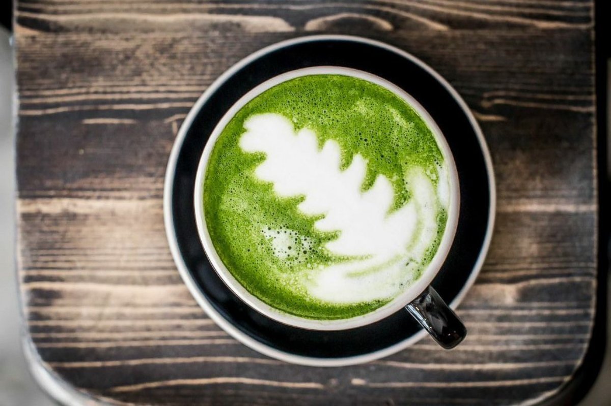 PHOTO: The vibrant green color of matcha makes for beautiful latte art.