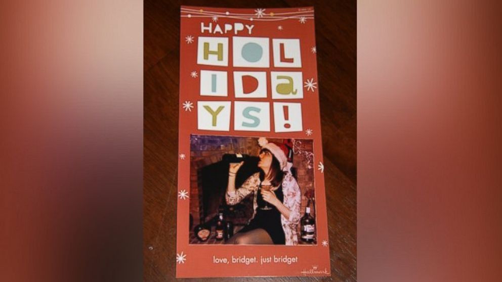 Bridget McCartney creates "single" Christmas cards each year and sends them out to family and friends. 