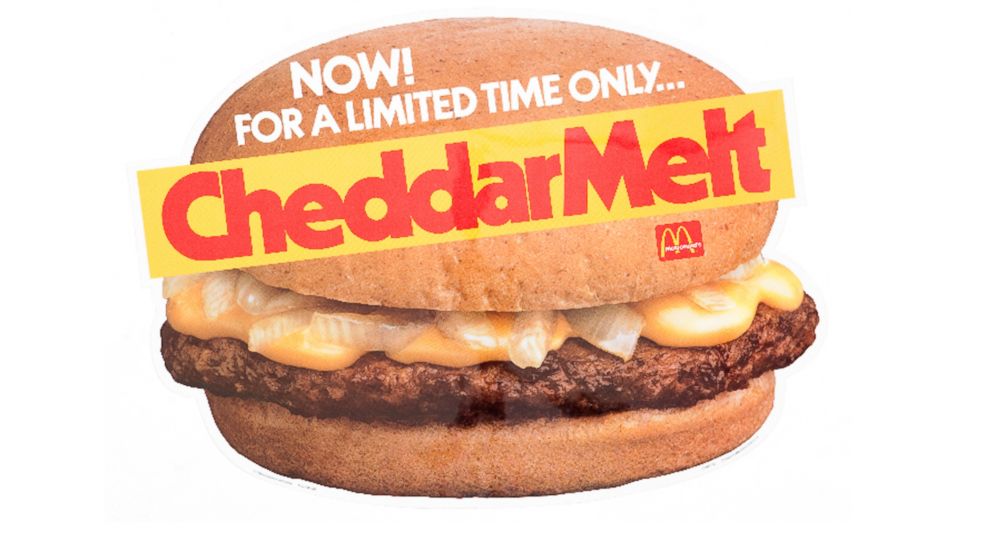 PHOTO: McDonald's Cheddar Melt was on the menu from 1998 to 1999.
