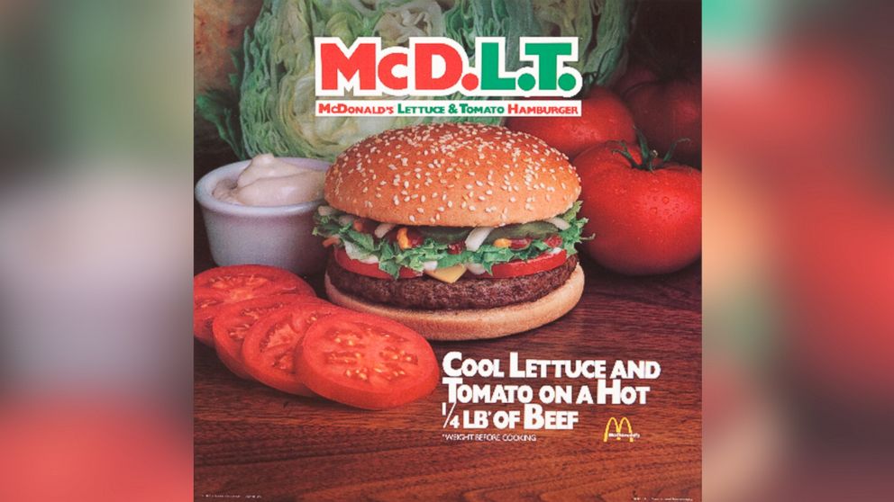 PHOTO: McDonald's McD.L.T was on the menu from 1985 to 1991.