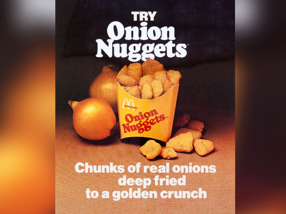 PHOTO: McDonald's Onion Nuggets were tested in the late 1970s and on the menu in the 1980s.