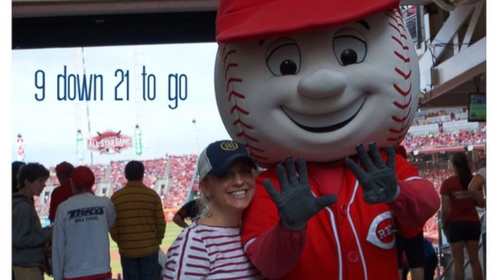 Katie Russell is attending a game at each of the 30 Major League Baseball ballparks.