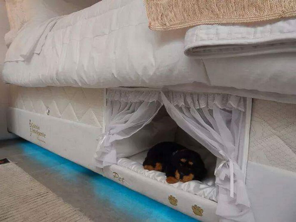 PHOTO: Brazilian company ColchÃ£o Inteligente Postural created a mattress that includes a mini-bed for your pet. 
