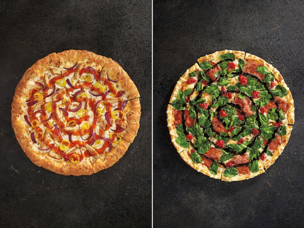 PHOTO: Pizza Hut's Buffalo State of Mind and Cherry Pepper Bombshell pizzas.