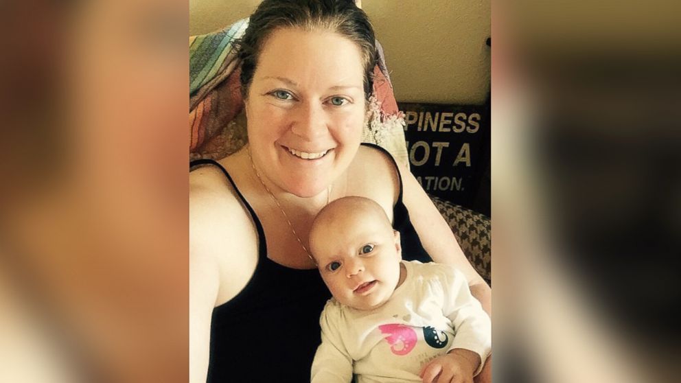 PHOTO: The Instagram "takebackpostpartum" posted this photo that read, "A #postpartum mom with a #mombun, no bra, tank top for easy access nursing, tired, and very happy because she's holding a beautiful baby girl."