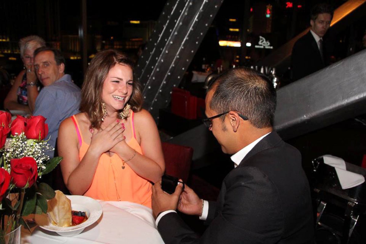 PHOTO: The most couples in America come to Eiffel Tower Restaurant in Las Vegas to get engaged.