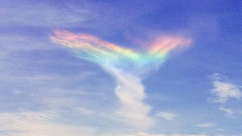 A rare fire rainbow appeared above an island in South Carolina.