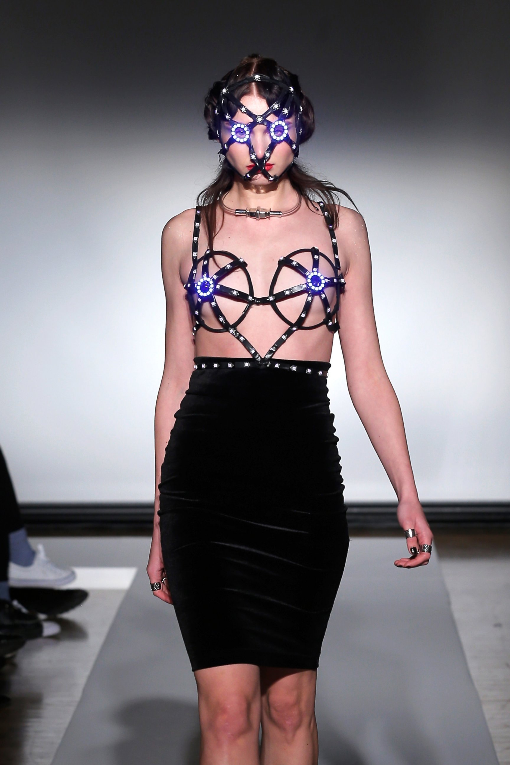 PHOTO: In this file photo, a model walks the runway at the Chromat AW14 Runway show during MADE Fashion Week Fall 2014 at The Standard Hotel on Feb. 6, 2014 in New York City. 