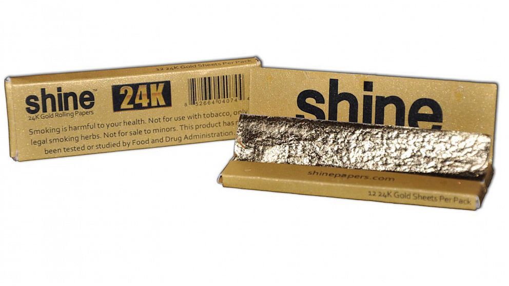 Shine Papers sells 24K gold rolling papers on Amazon.com.