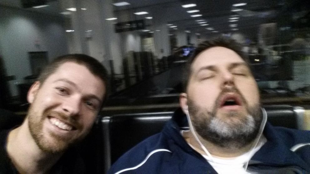 PHOTO: Government worker Lance Magnusson gets pranked in viral selfie by his co-worker Matt Brown.