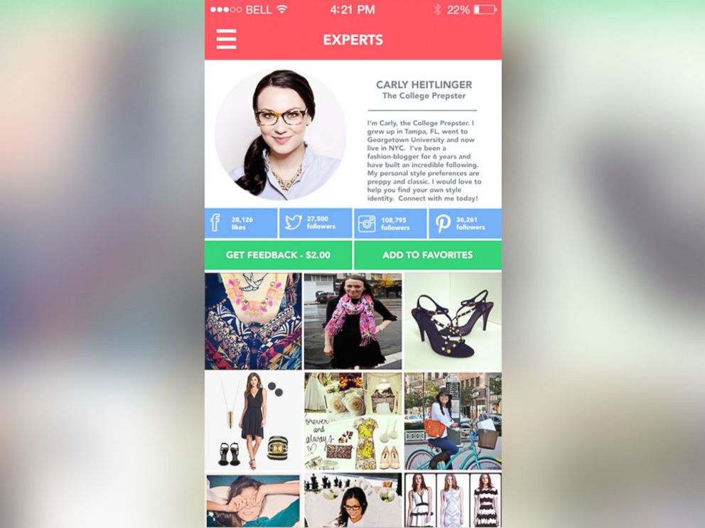 PHOTO: Snapsure will launch an expert styling feature for an additional in-app purchase.