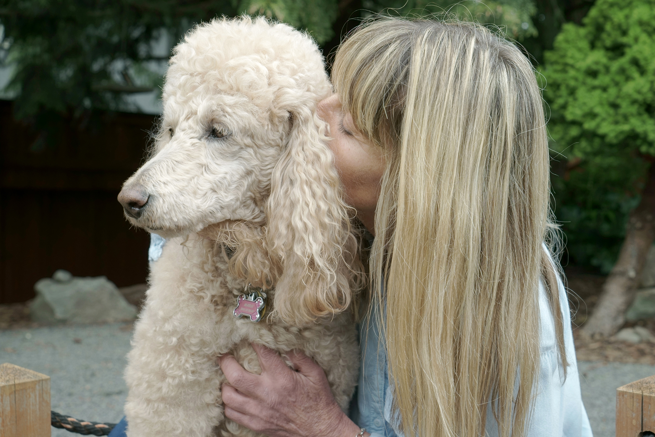 PHOTO: Jan is pictured with her dog, "Marie." 