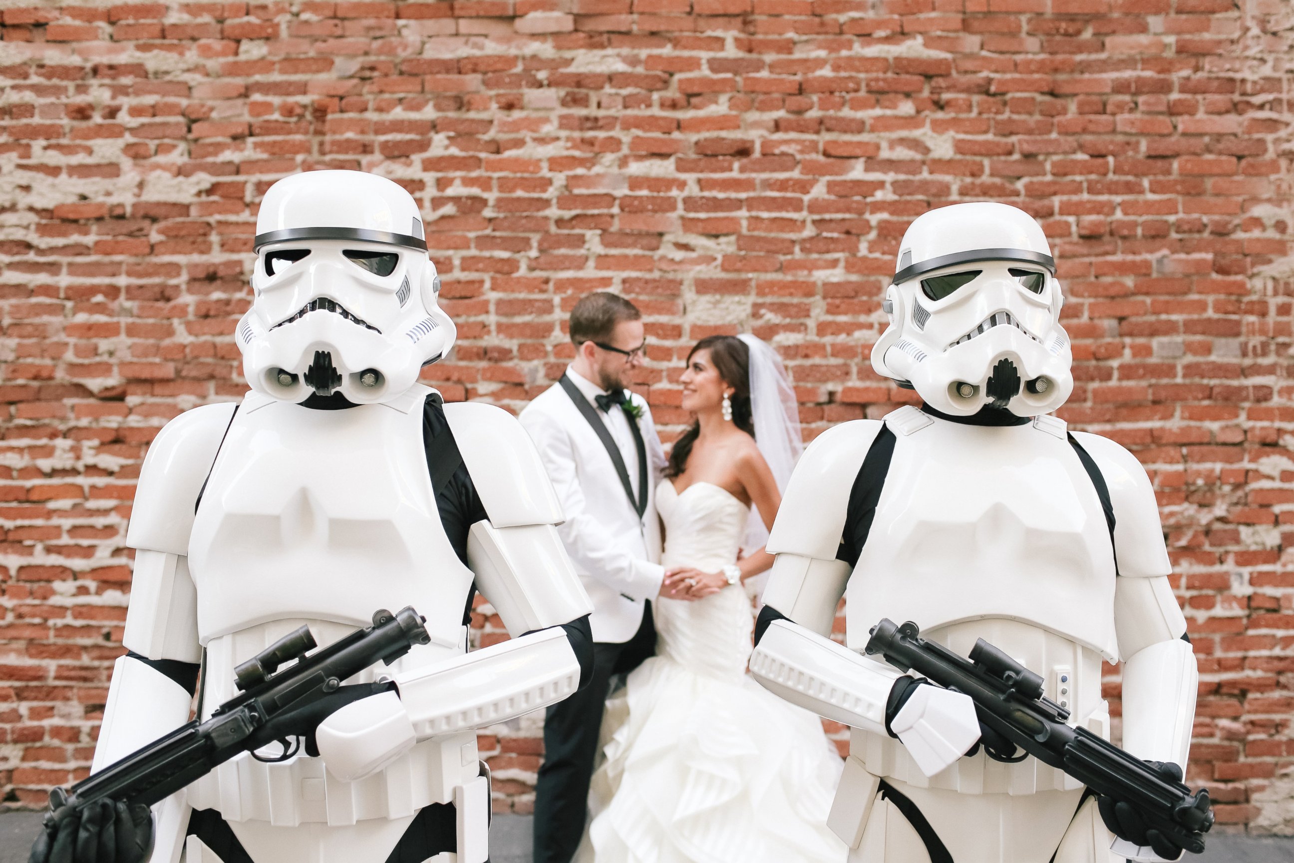 PHOTO: This couple incorporated subtle Star Wars touches into their recent wedding. 