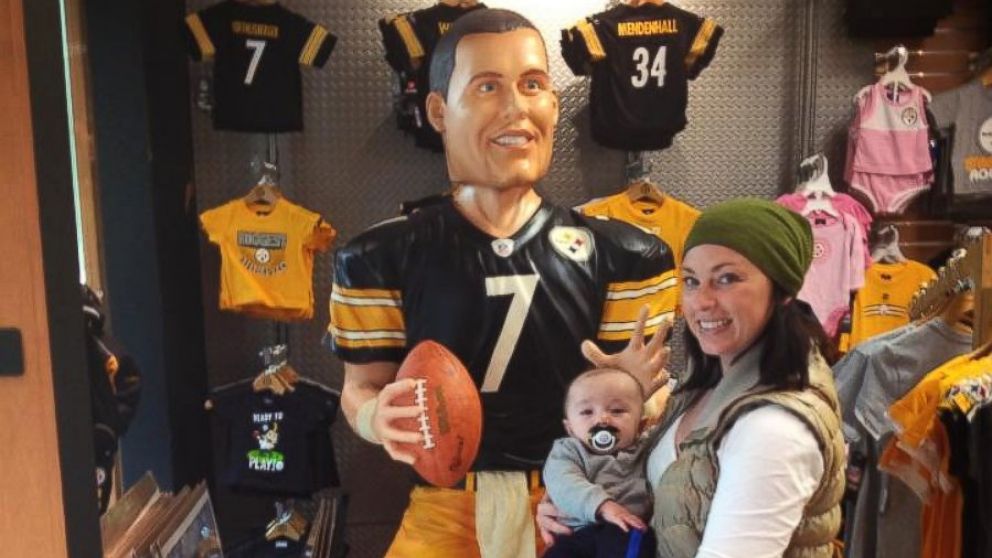 Stephanie Barnhart, 34, started a petition advocating for better accommodations for nursing mothers at Heinz Field in Pittsburgh, Penn.