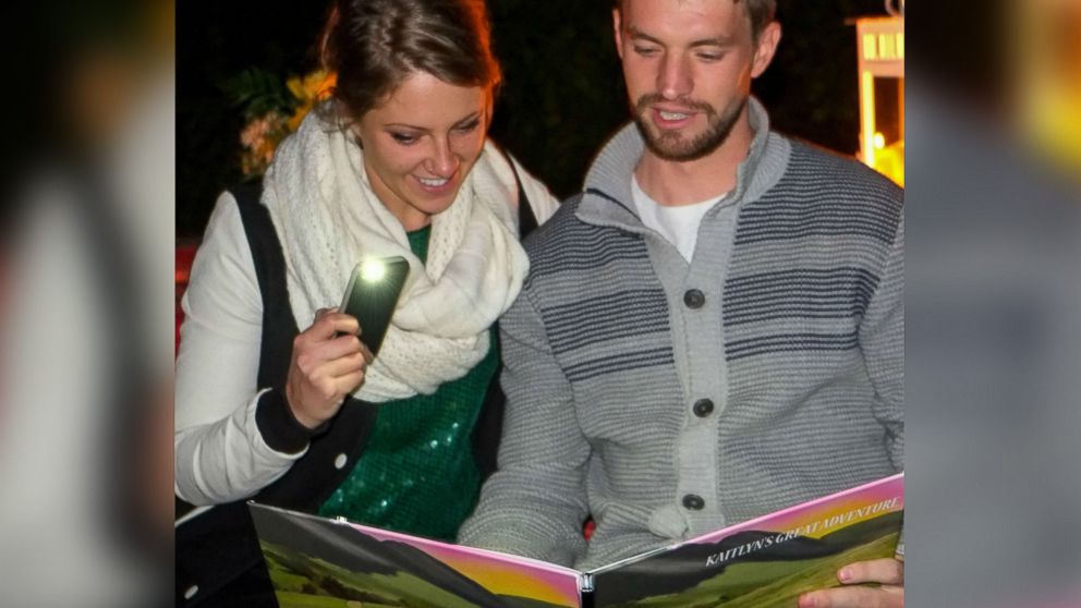 PHOTO: Chad Akins proposed to his girlfriend Kaitlin with a custom illustrated book.