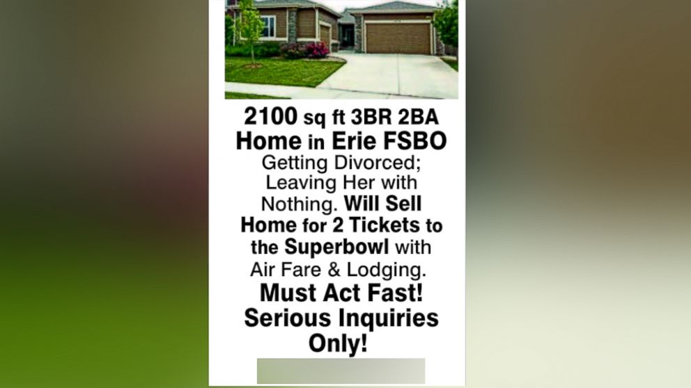 A Steelers fan pranked a Broncos fan with 'House For Sale' ad, and now he wants revenge.