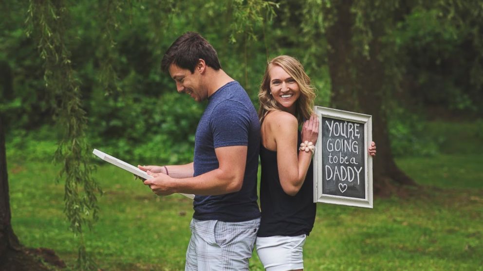 Wife Surprises Husband With Birth Announcement During Adorable Photoshoot