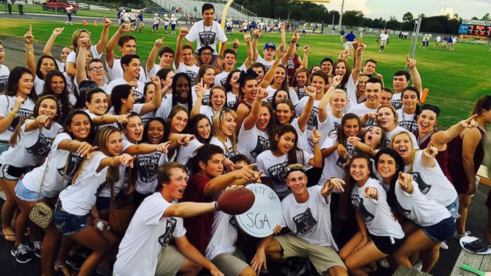 Students at Braden River High School in Bradenton, Florida, have started a new football tradition called the "Section E Tailgate."
