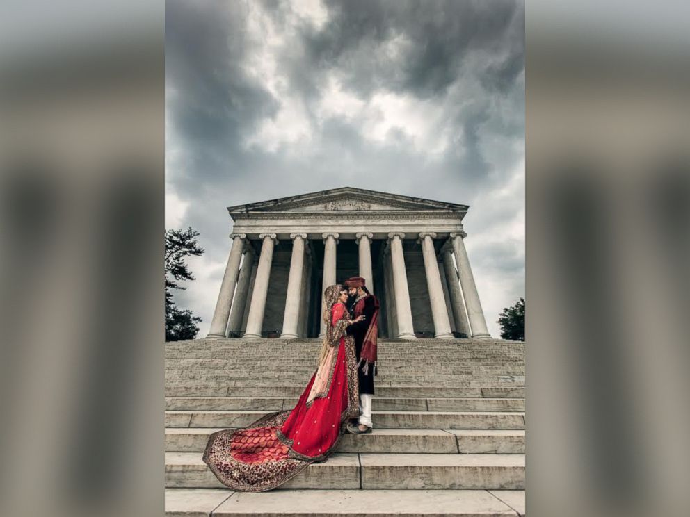 PHOTO: Waleed Abbasi and Sidra Zahid were married in Arlington, Va., on March 27, 2015.