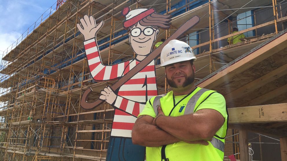 PHOTO: Construction Worker Hides Where’s Waldo Figure for Kids in Hospital to Spot 