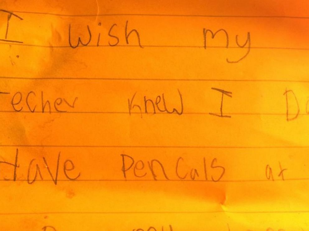 PHOTO: Kyle Schwartz asked her students to tell her what they wish their teacher knew.
