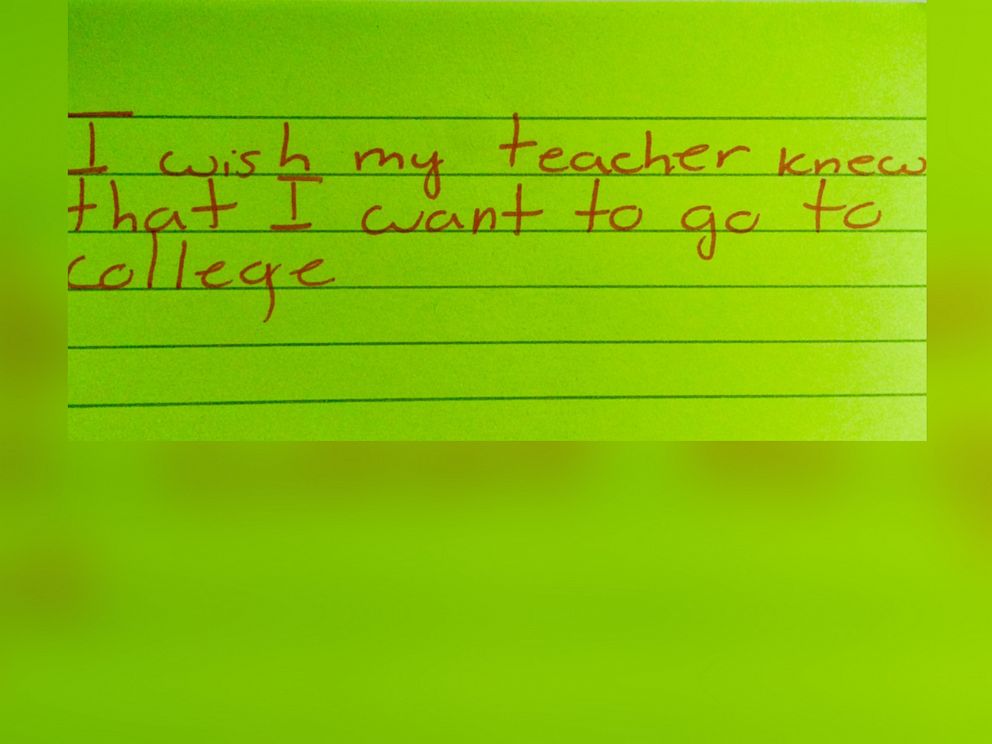 PHOTO: The students' notes sparked a social media movement on Twitter.