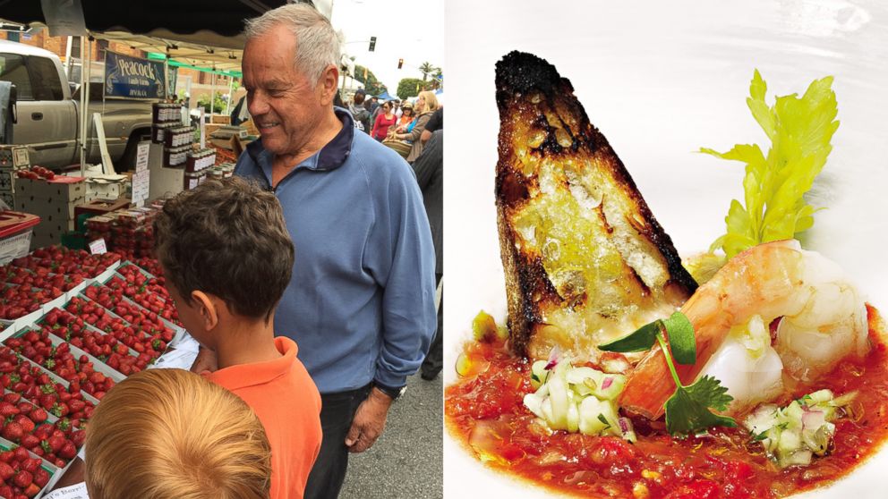 Wolfgang Puck plans to make gazpacho with his family on Father's Day.