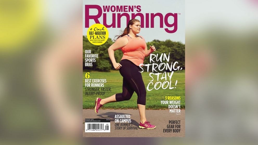 The Aug. 2015 cover of Women's Running Magazine is pictured. 