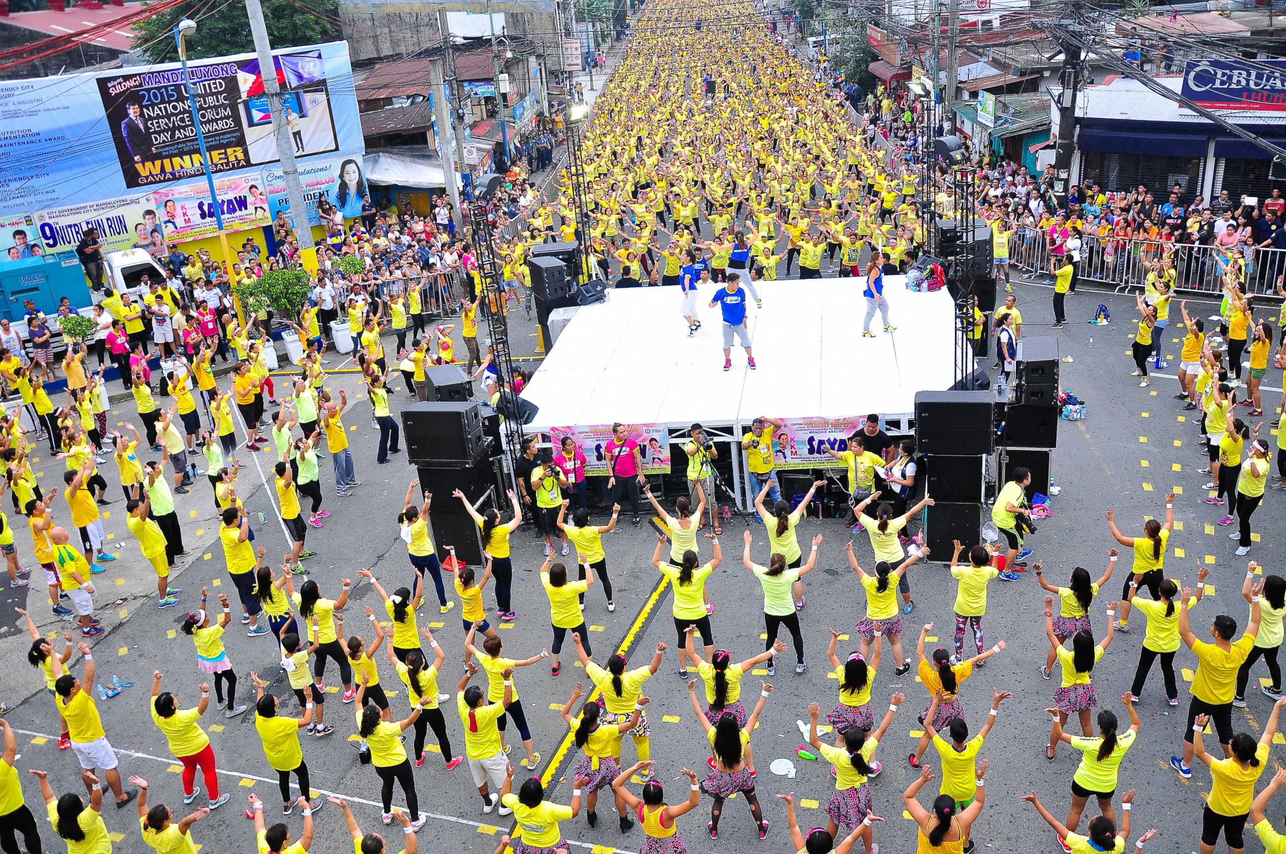 PHOTO: A total of 84 licensed Zumba instructors from the Philippine Zumba Network practiced for 2 months.
