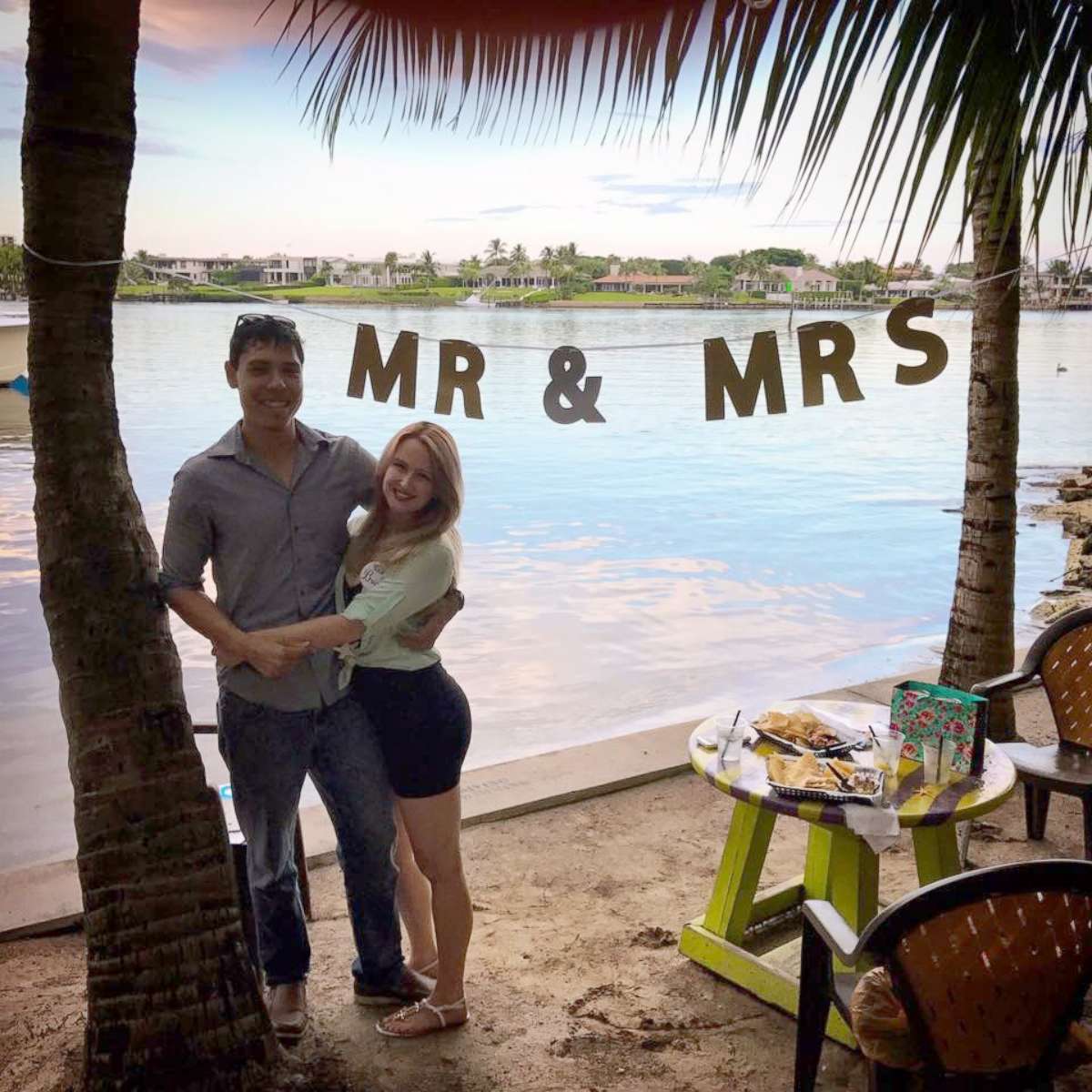 PHOTO: Jessica Jean Williamson with her husband-to-be, Alex Arteaga. The two were slated to wed Sept. 9, 2017 until Hurricane Irma ravaged their wedding venue in the Florida Keys.
