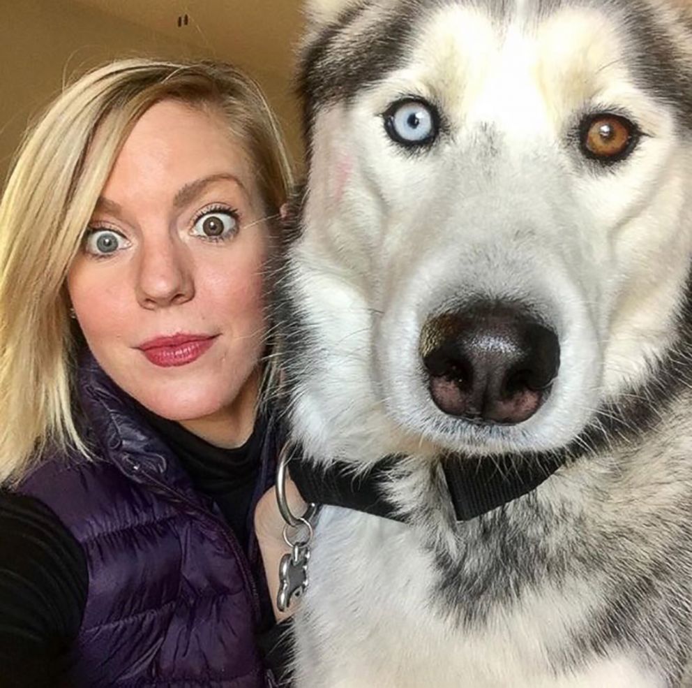 PHOTO: Megan Vaughan, 35, of Tennessee, and her dog, a Husky named Cash, have been "singing" together for months.
