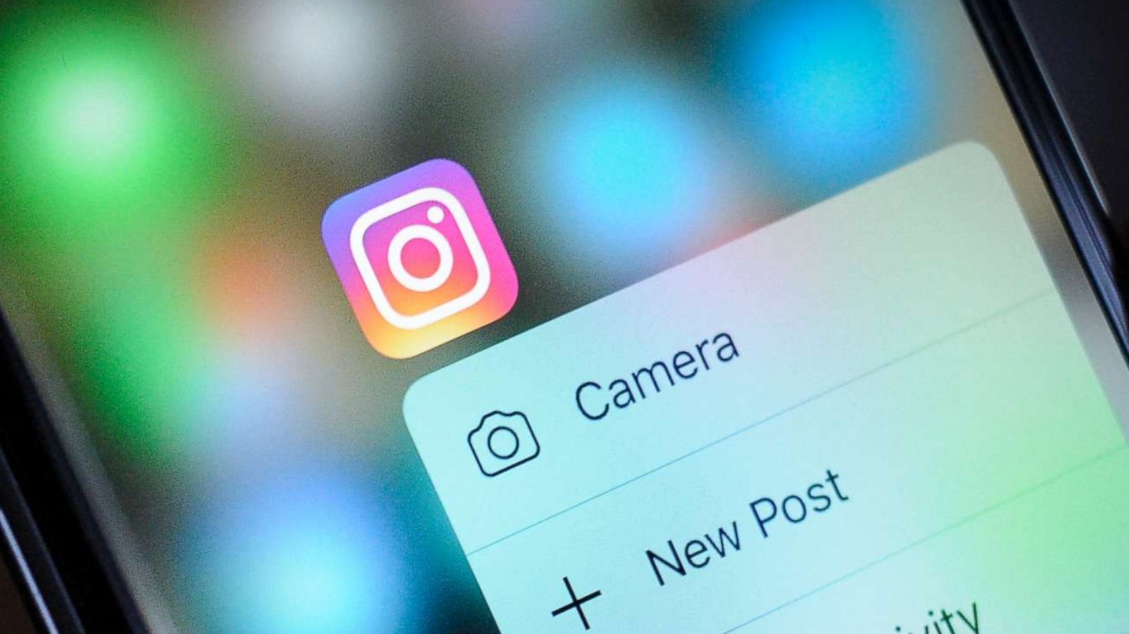 PHOTO: The Instagram app is seen on a smartphone, Nov. 20, 2017.