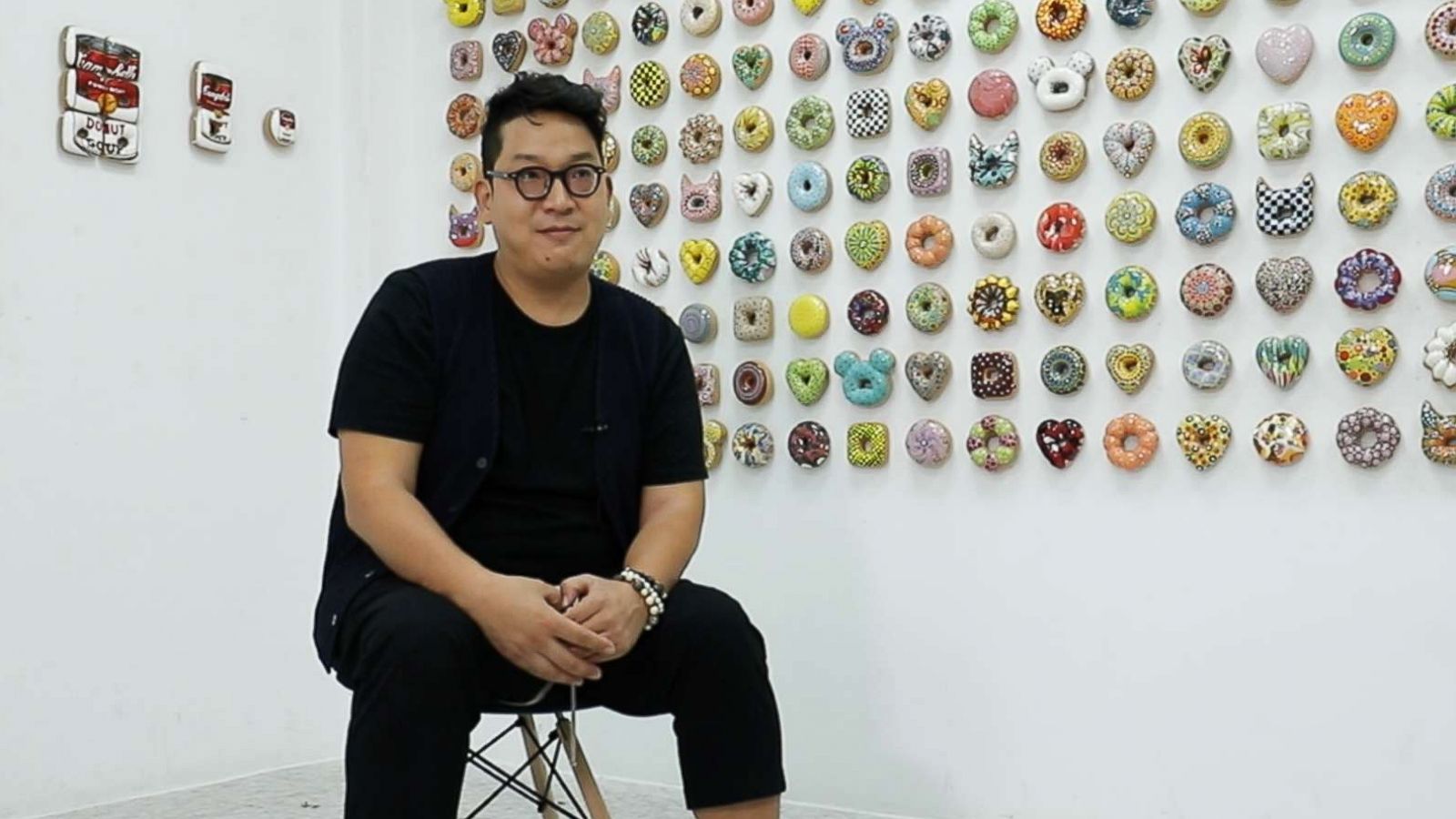 PHOTO: Korean artist Jae Yong Kim sits in his studio in Seoul, South Korea.