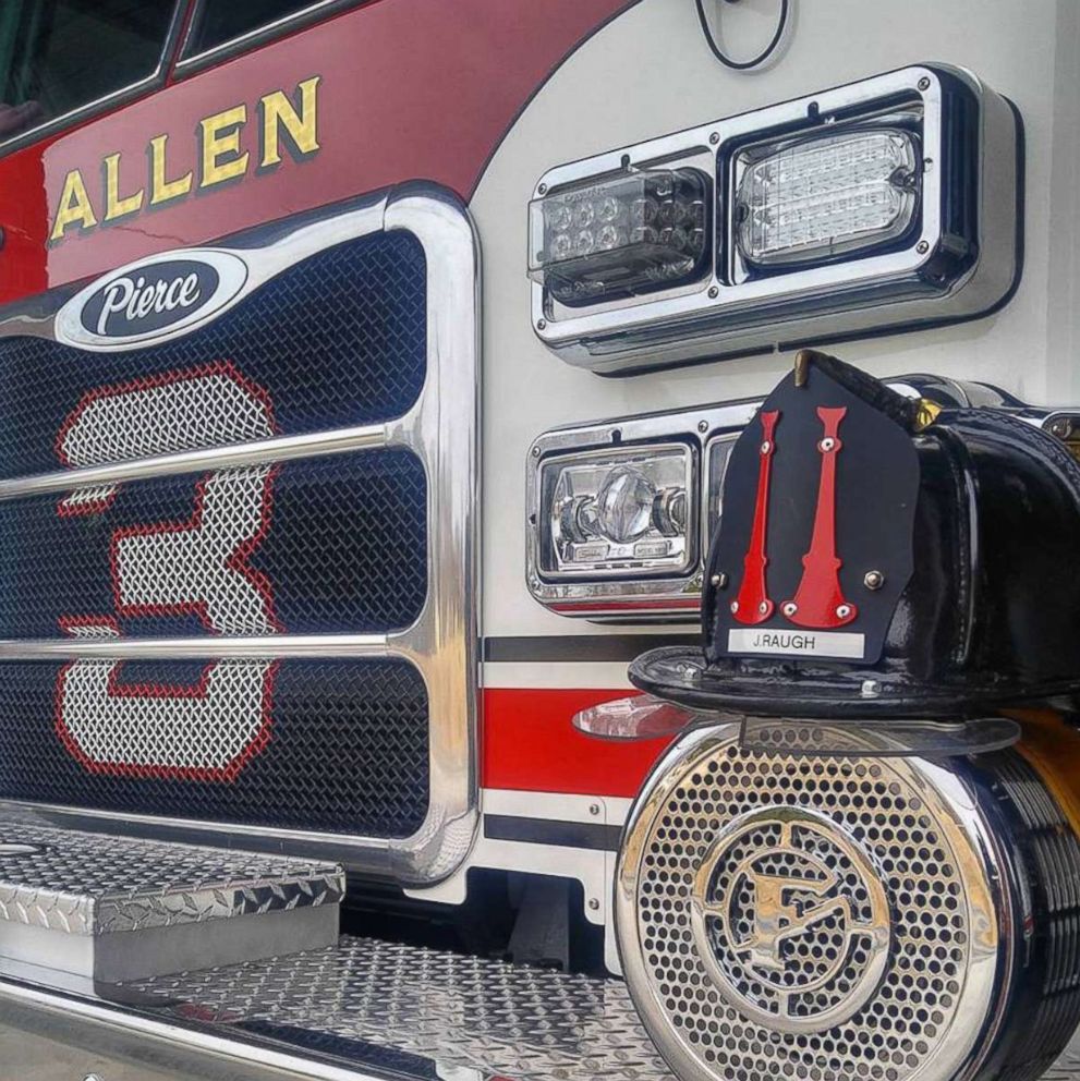 PHOTO: Allen Fire Department in Concord, North Carolina honored James Raugh after his death on Jan. 8, 2018.