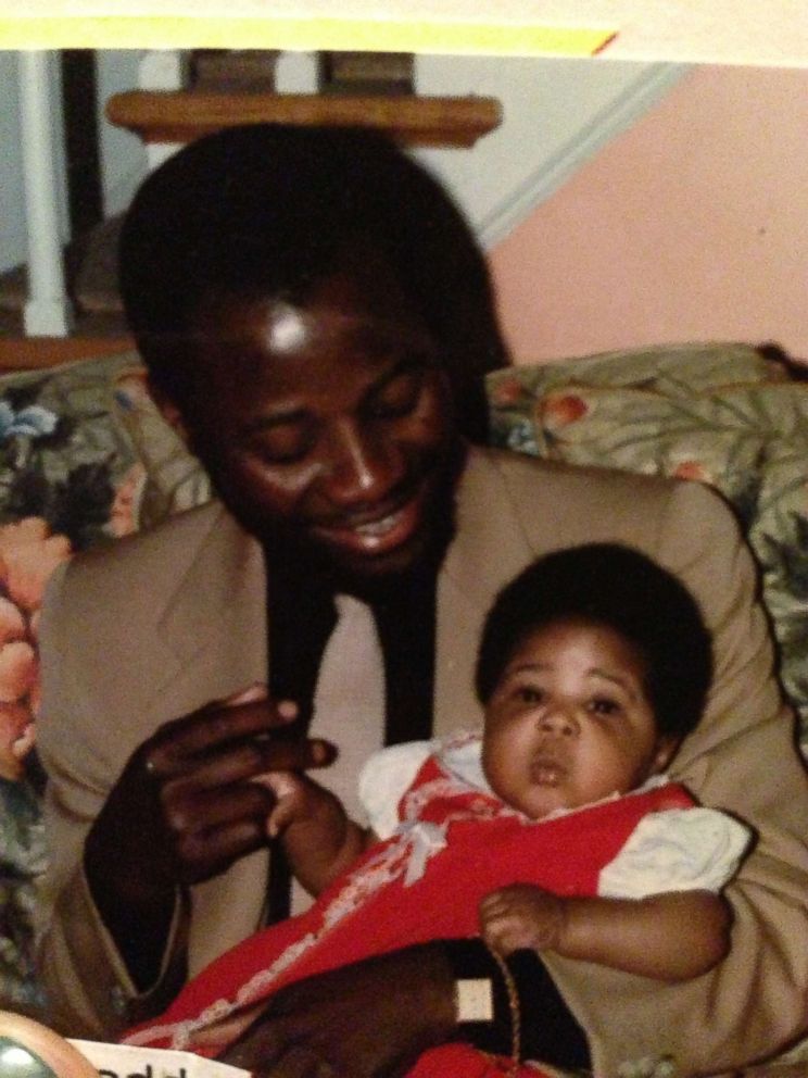 PHOTO: Jennifer Ogunsola, now 33, when she was a baby with her father.