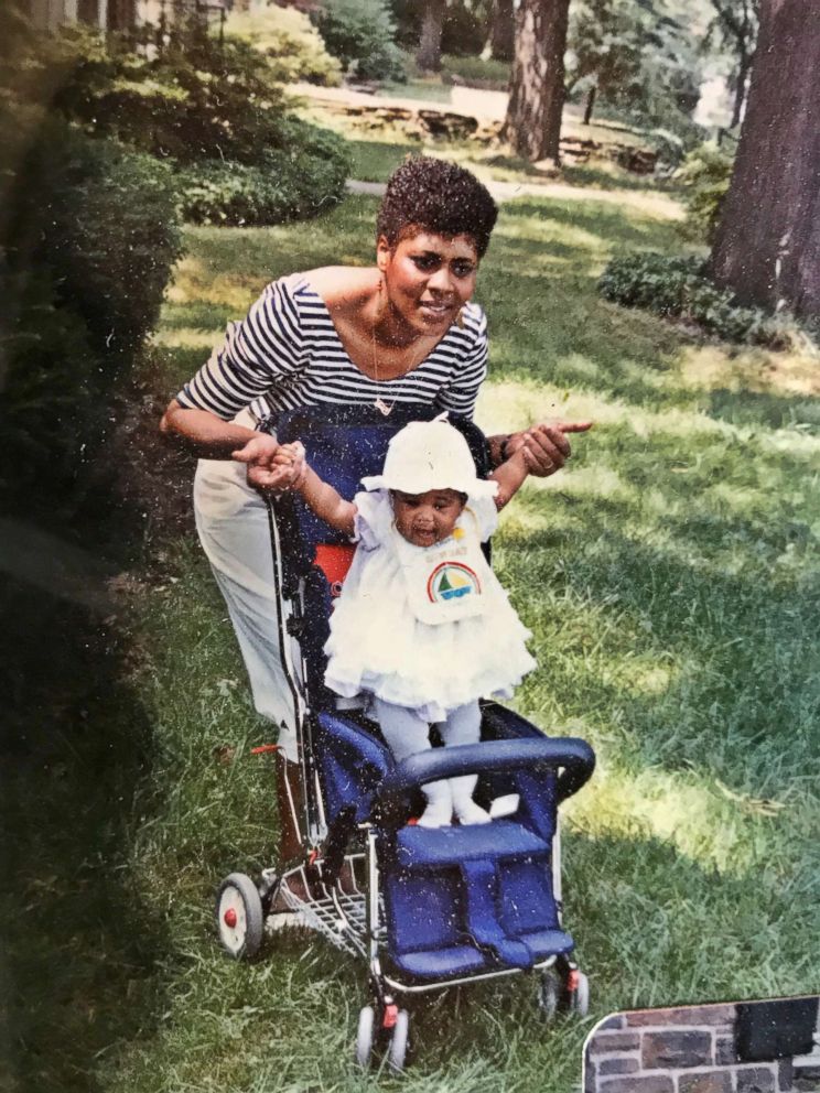 PHOTO: A throwback photo of Jennifer Ogunsola with her mother.