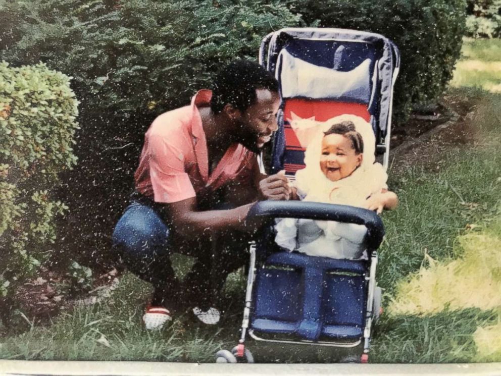 PHOTO: A throwback photo of Jennifer Ogunsola with her father.