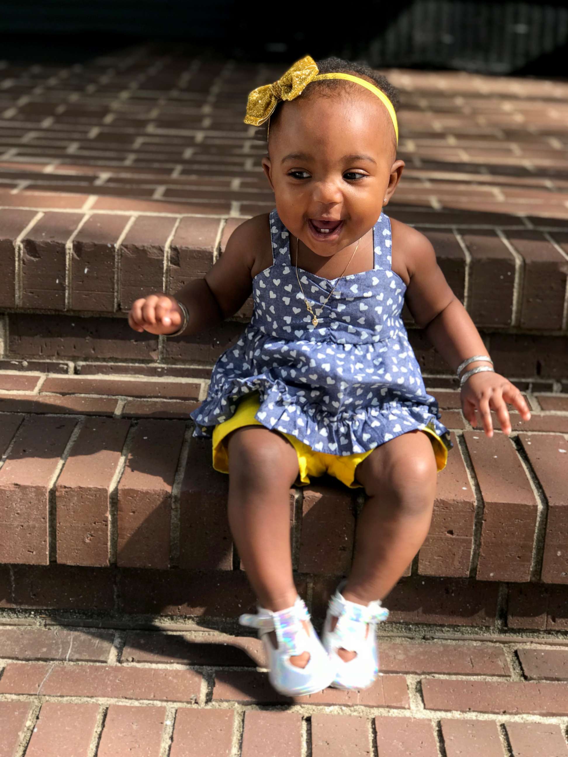 PHOTO: 11-month-old Jisele Bell's first steps went viral in a Oct. 13 video on Instagram, earning more than 63,000 views.