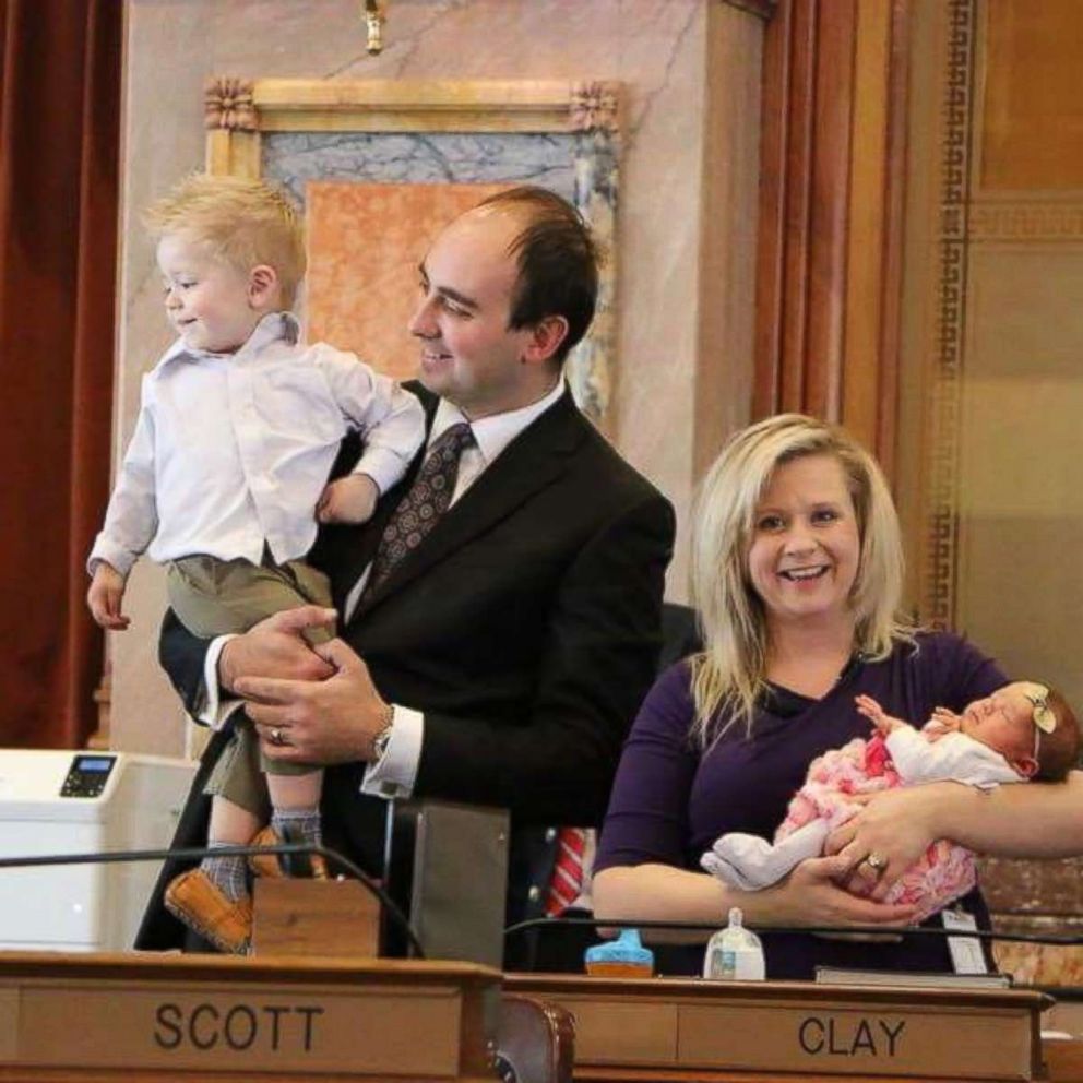 After giving birth on Jan. 24, Jones, a Republican representing House District 2 in Iowa, made the decision to return to work in the State Capitol a mere 13 days after giving birth.